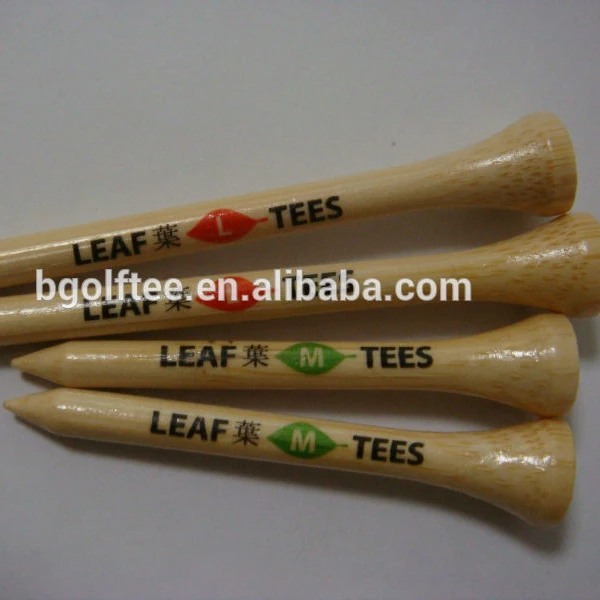 
customized imprint bamboo golf tees 