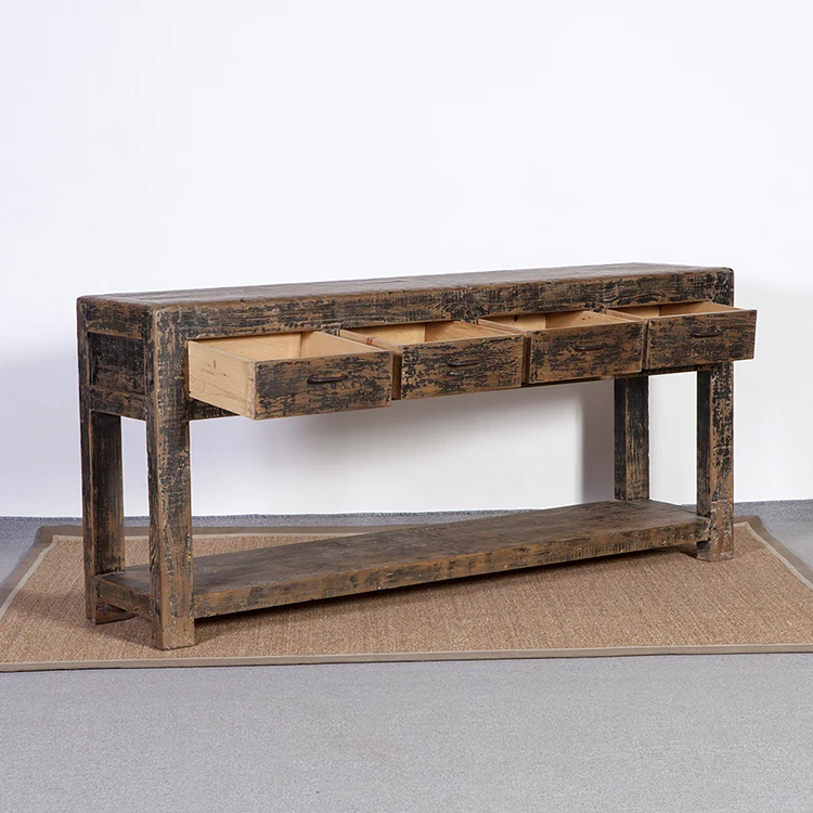 antique reproduction cheap modern wood long vintage classic console table
