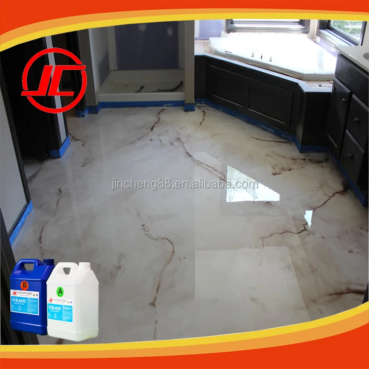 Liquid Resin Epoxy for Colored Epoxy Floor Art, Metallic Epoxy Garage Concrete Floor Colors