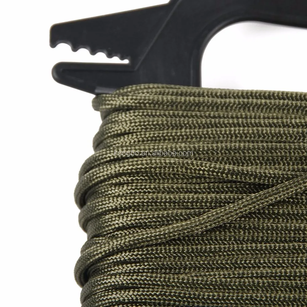 KongBo Survival Gear High Quality 100feet Mil Spec Type III 7 Strand 750lb paracord