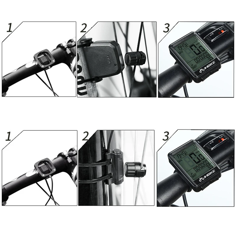 2018 New Cycling Bicycle Computer Wireless MTB Road Bike Cycling Odometer Rainproof Bicycle Speedometer Watch LED Digital Rate