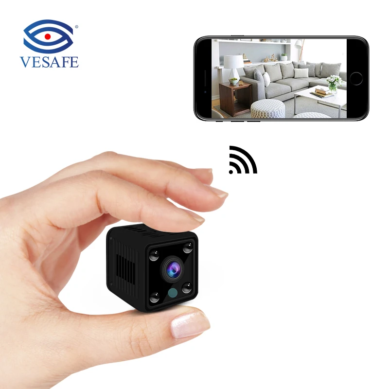Скрытая мини-камера VESAFE 1080P h.264 + HD беспроводная Wi-Fi ip-камера ночного видения с высоким