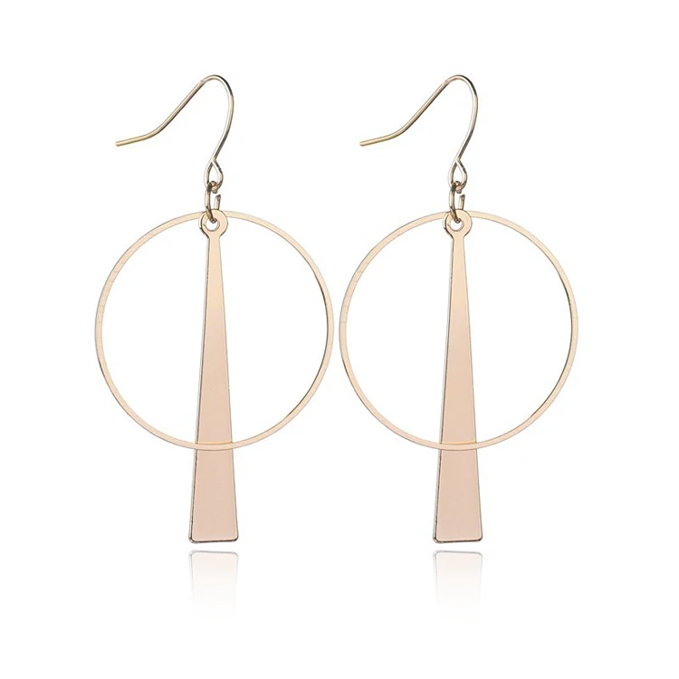 Design Charm Women Drop Hoop Earrings Hoop Earrings Zircon Zinc Alloy Mascot Stainless Steel Factory Custom Fashion for Women