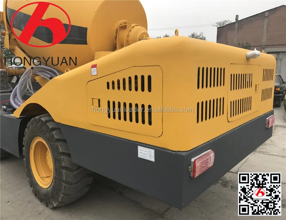 Self loading tow behind concrete mixer, self loader concrete mixer truck