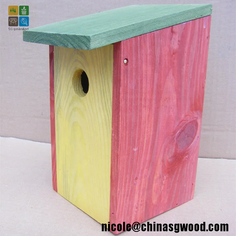 Traditional Wooden Bird Nest Box Small Wild Animal Cage For Wholesale
