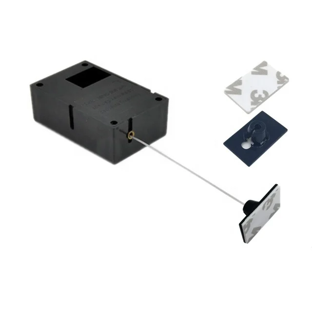 RUIWOR RW0610 Cuboid Выдвижная противокражная Тяговая коробка с храповым механизмом 25x15 мм прямоугольная клейкая пластина ABS