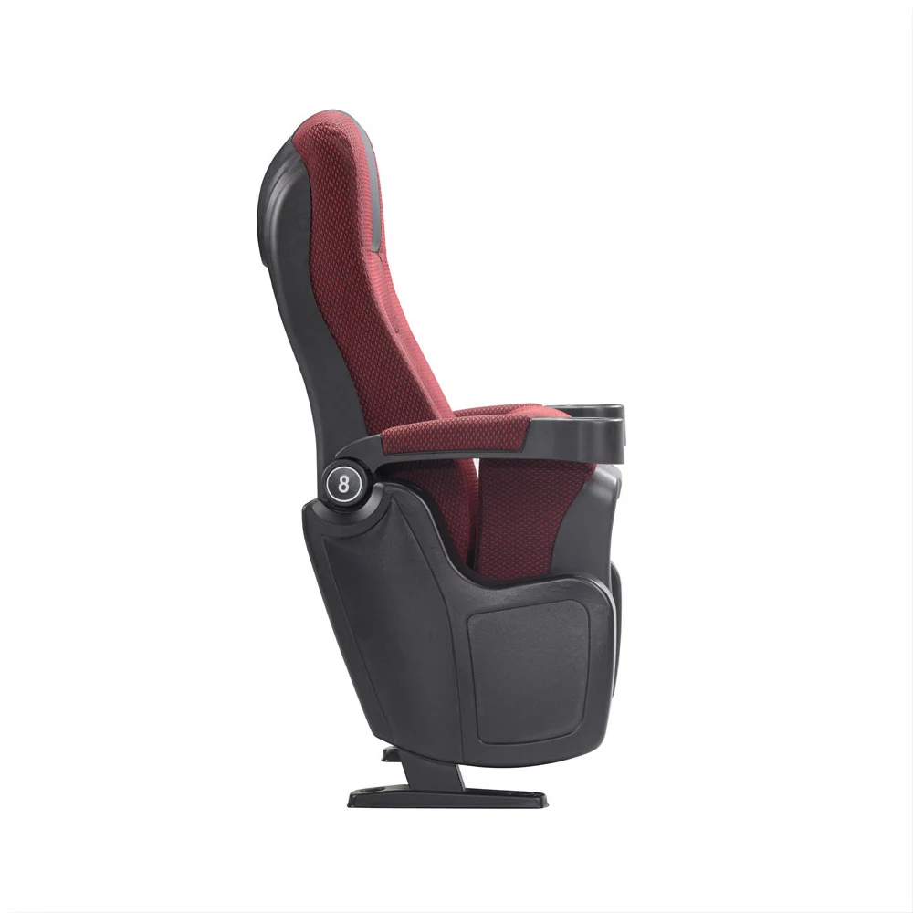 3D vip movie theater seat folding cinema chairs with cup holder