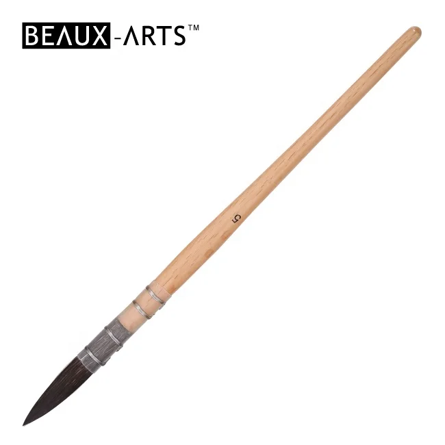 Хорошее качество художественная кисть голубая беличья щетка круглая/в форме швабры для акварели