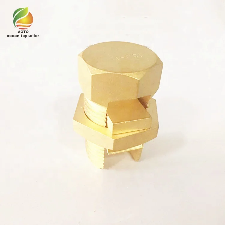Factory Manufactured Split Bolt Wire Connectors  Brass Clamp Copper Clamp
