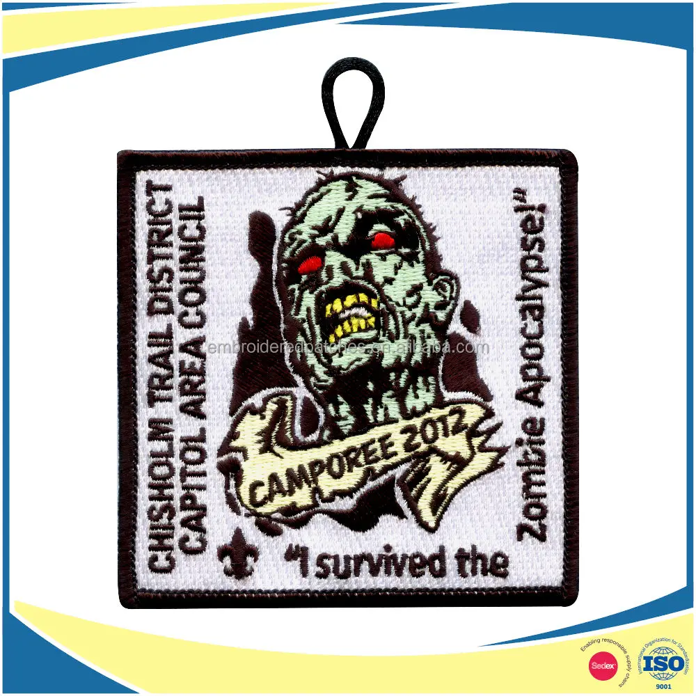Customized Iron On Embroidered Martial Arts Sports Patches Karate Dojo
