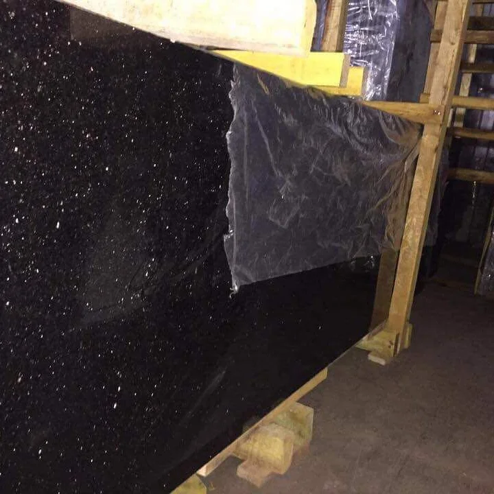 
Premium Black Galaxy Granite Flooring Tile China Absolute Black Granite Slabs Black Galaxy Granite Slab For Sale 