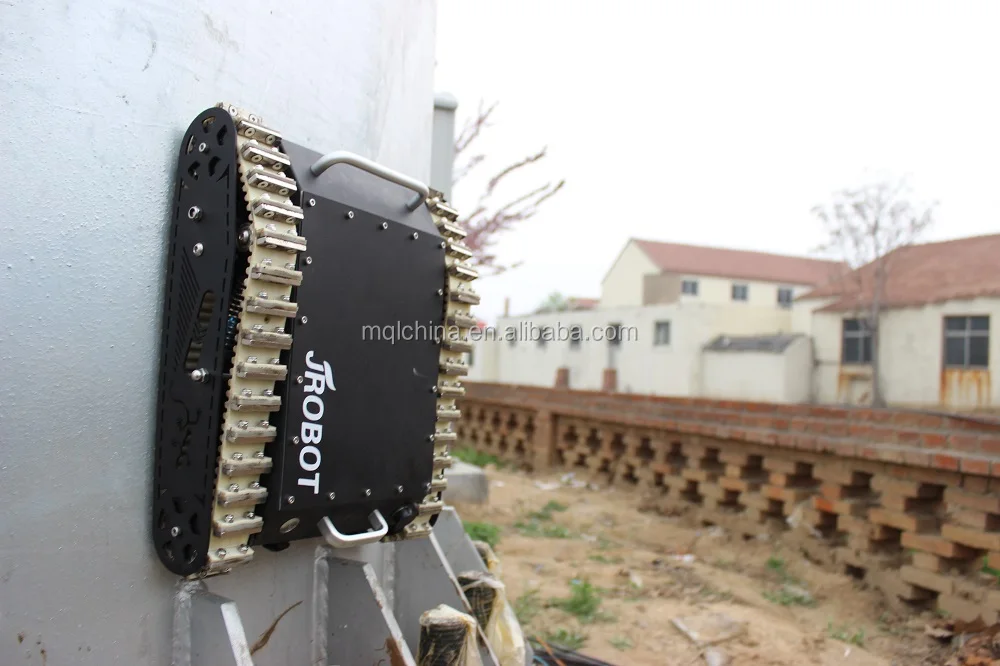 Industrial high horizon magnetic wheel wall climbing robot chassis for aloft work