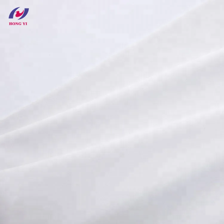 Soft Comfortable White Sports Fabric Polyester Spandex