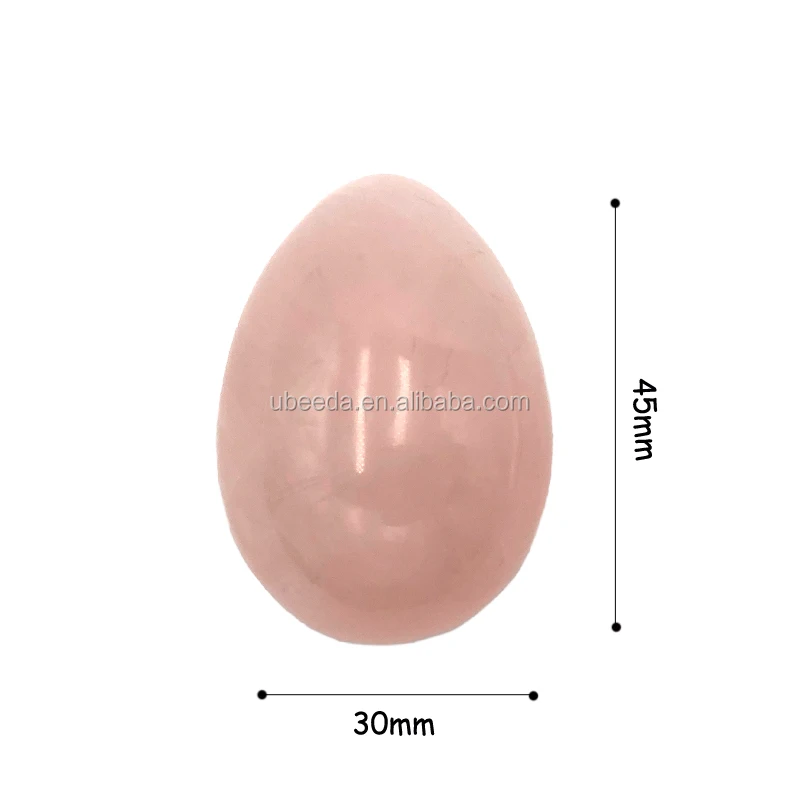 Natural rose quartz yoni eggs adult toy for women kegel exercise