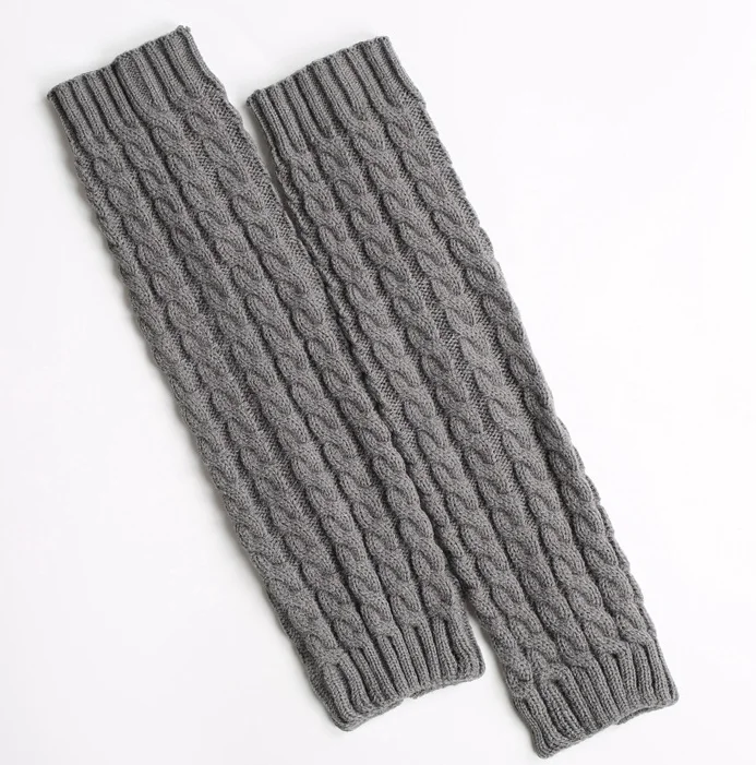 hot selling fashion women ladies Leg Warmers winter thermal knitted long boot sock sexy leg warmers