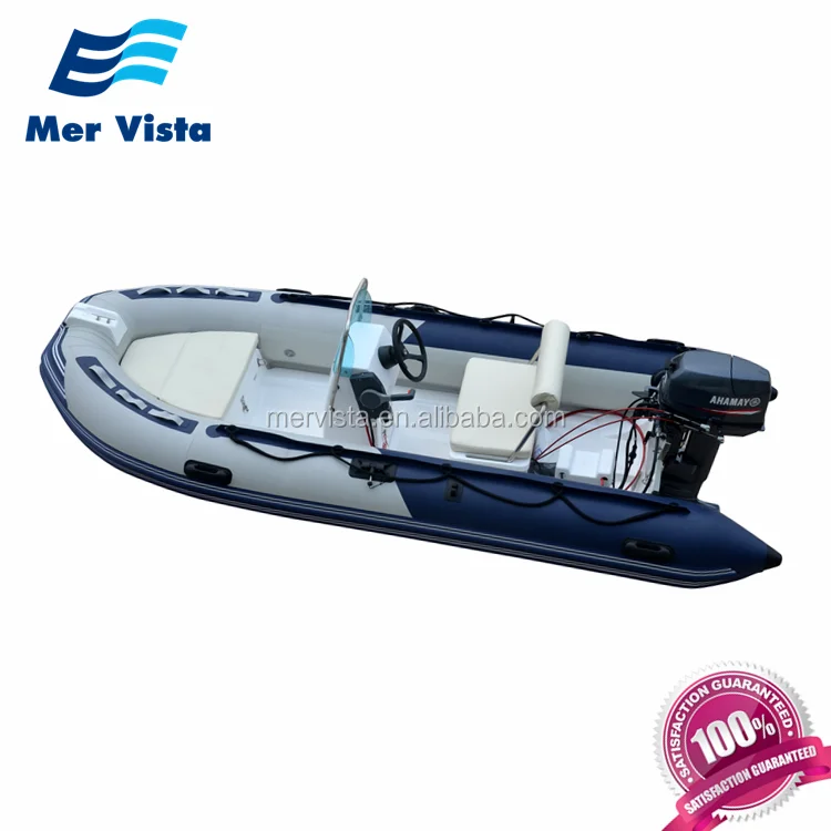 Made In China PVC Mini Rib 4 Meter Center Console Boat With Motor