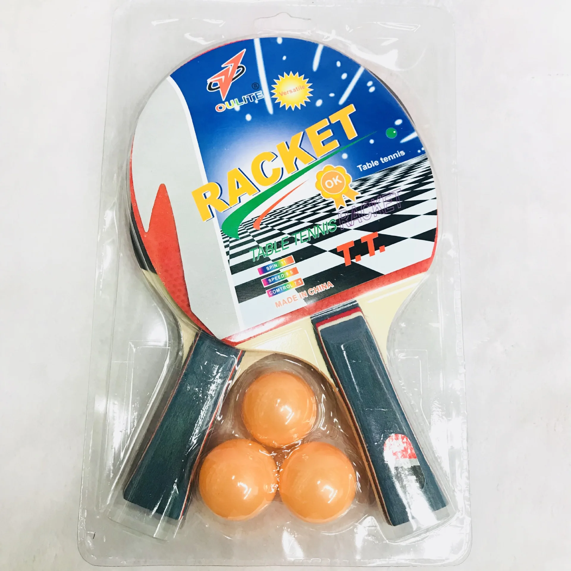 Hot sale good Quality Customized Poplar wood Rubber Table Tennis/Ping Pong Paddle/Racket ping pong set with net wholesale