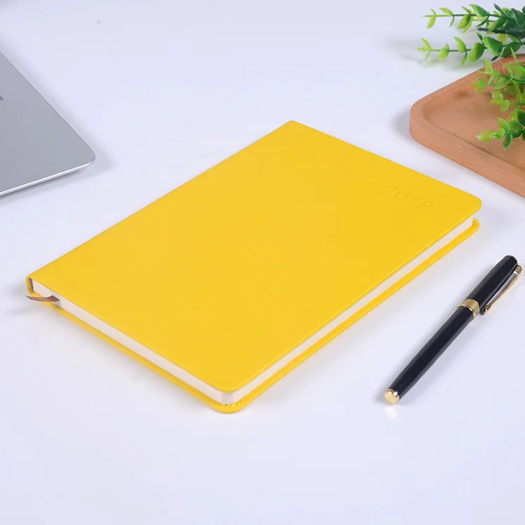 Wholesale 2019 A5 notebook Logo Customized Pocket Notepad PU Leather Diary Note Book Custom Hardcover Planner Journal