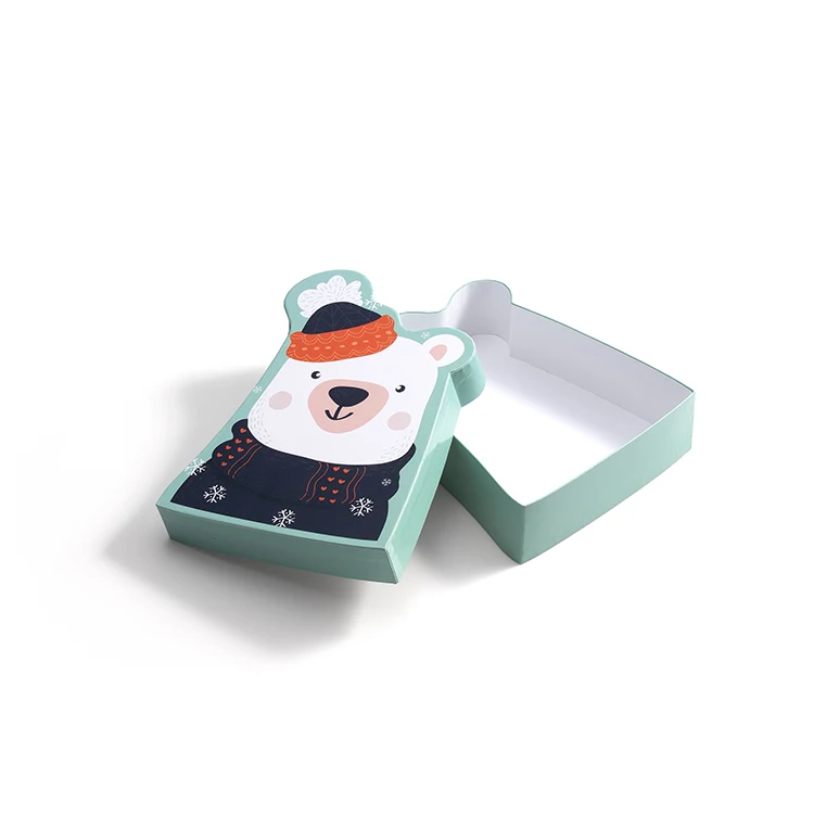 Glossy Finish Color Printed Children Toy Packaging Hard Cardboard Paper Animal Shape Gift Box