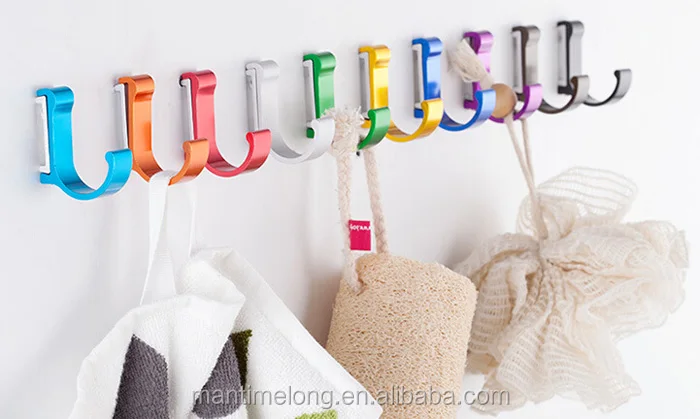 Wall Mount Hose Hanger Stainless Steel Wall Mounted Clothes Hanger Wall Clock Hanger