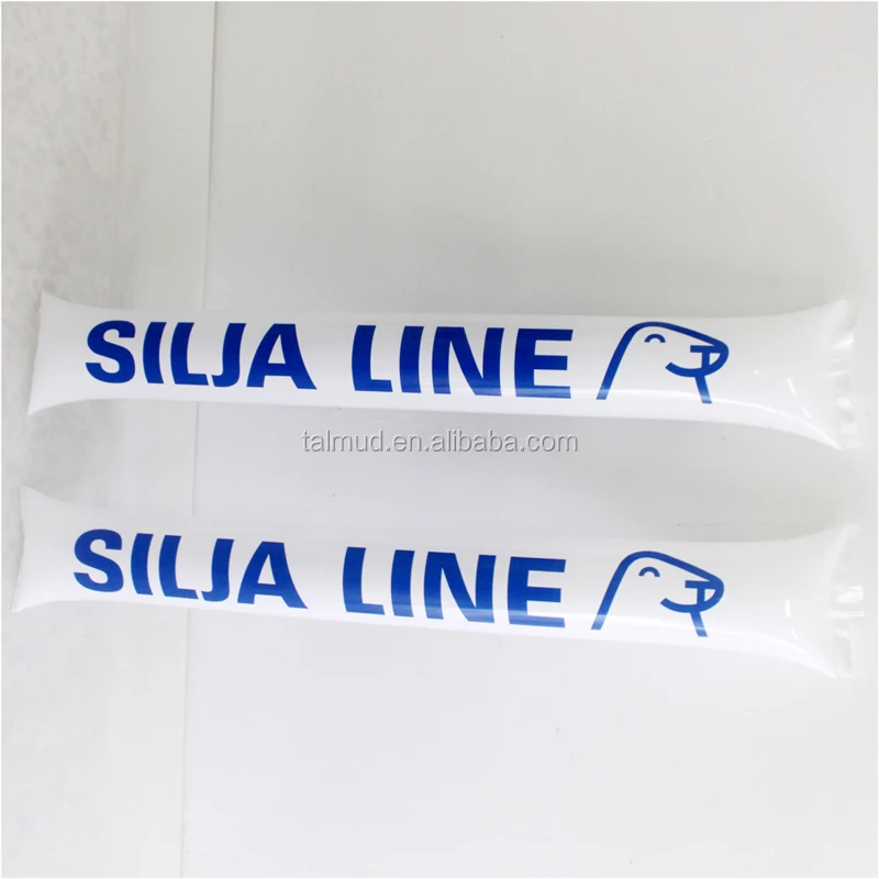 Customized logo world cup cheering items inflatable ballon clapper stick
