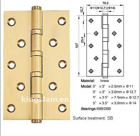 contemporary brass door hinges