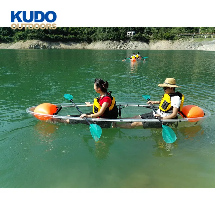 Ce Certification 1-2 Capacity (Person) Plastic Fishing Clear Bottom Kayak For Sale