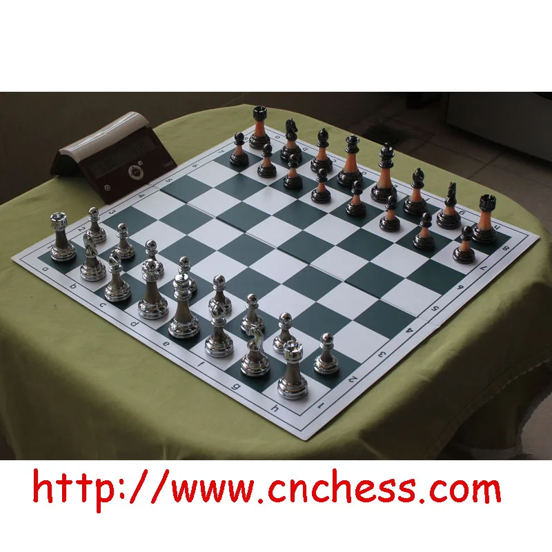 Gemstone marble chess set