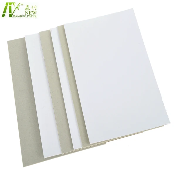 300gsm one side coated paper duplex board grey back