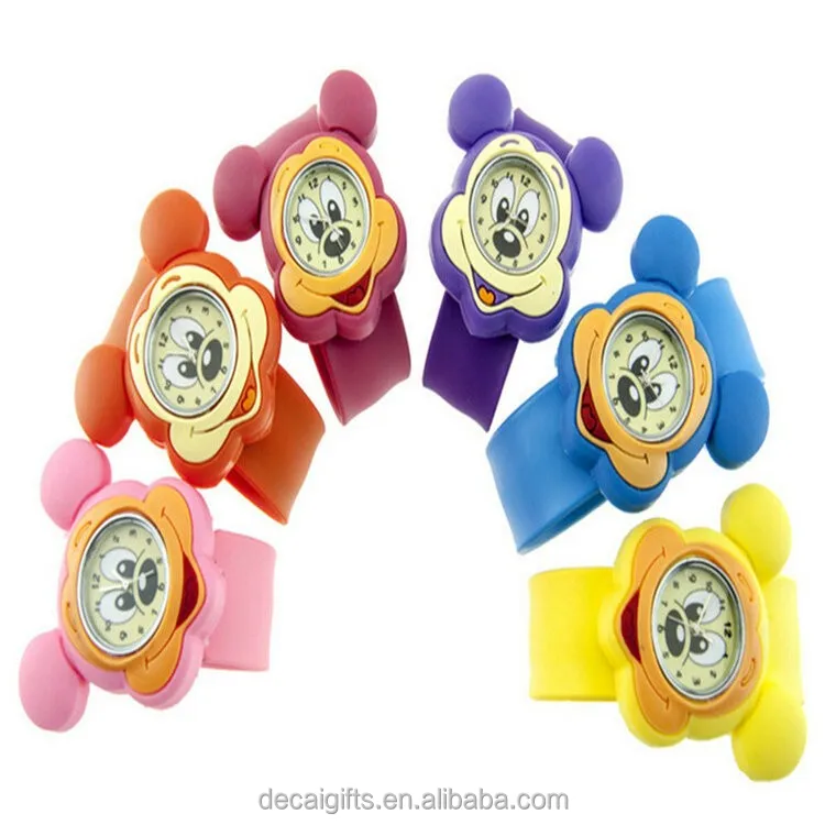 
Bulk wholesale cartoon mickey slap watch, lovely cartoon watch for kids 