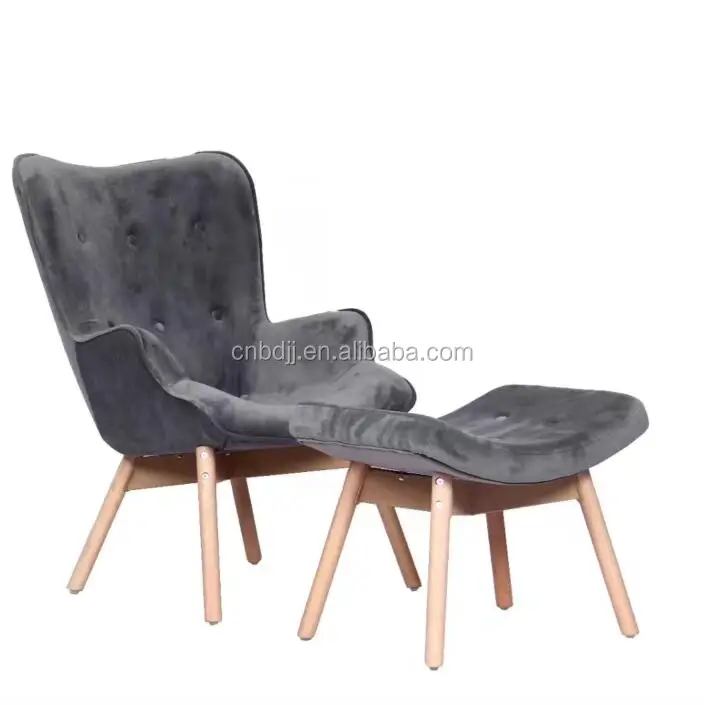 High Back Sitting Living Room Furniture poltronas modernas Modern Leisure Recliner Sofa Chair Wingback Wing Back Accent Chair