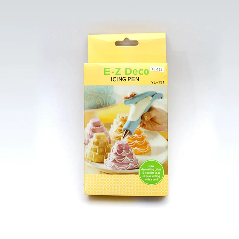 Pastry Icing Piping Set Cookie Maker Press Gun Kit with 4 Icing Tips Chocolate Cake Sugar Craft Decorating Pen Tool Set