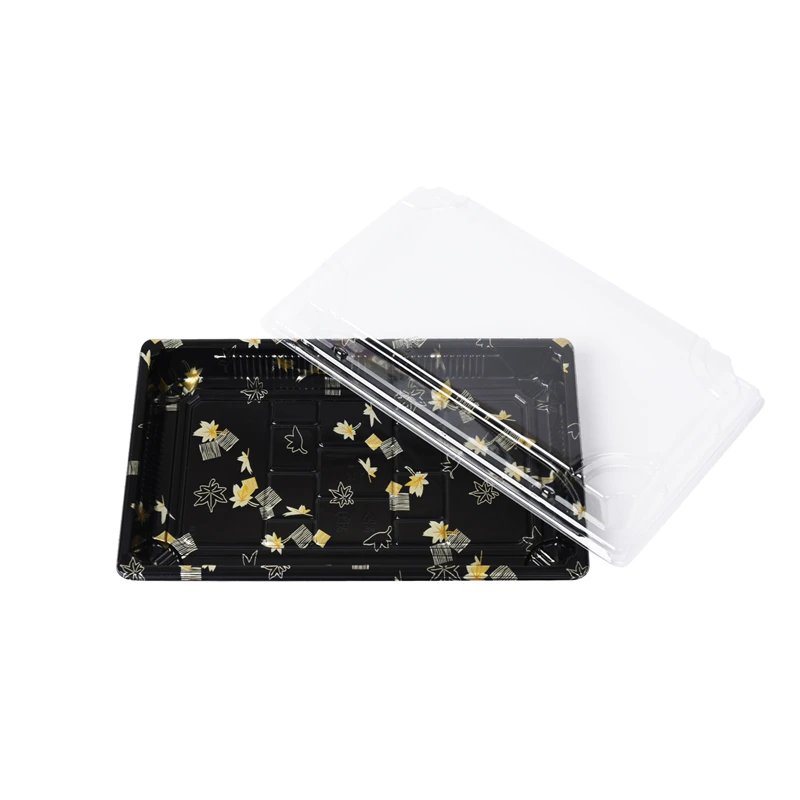 wholesale most popular disposable plastic anti-fog sushi tray container