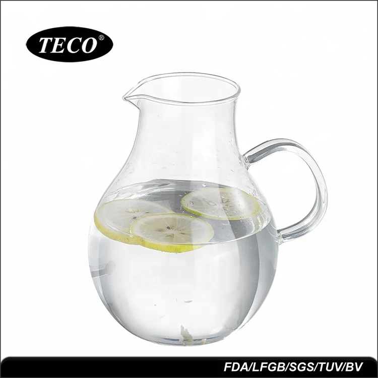New Design Ice Tea Jug Glass Water Jug With Borosilicate Glass Pitcher
