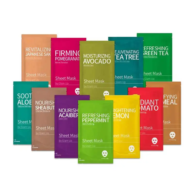 Private Label Beauty Essence Facial Face Mask Paper Sheet Korea Skin Care Moisturizing Face Mask