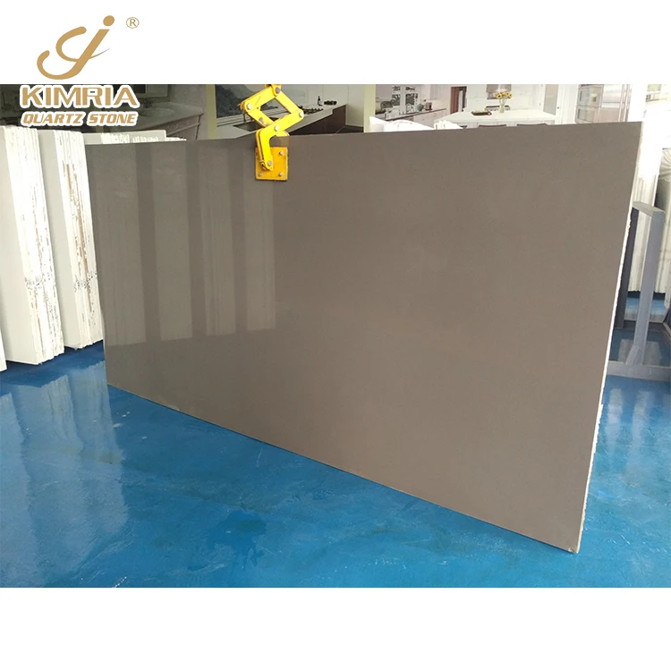 Composite granite / galaxy grey artificial quartz stone slab pure grey quartz countertop kitchen island table top worktops