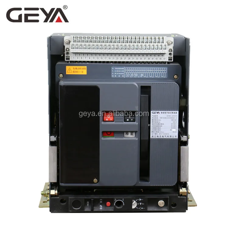 GEYA GYW1 Drawer Fixed type 4000 Amp Air Circuit Breaker ACB 1600A DW45 Safety Breaker
