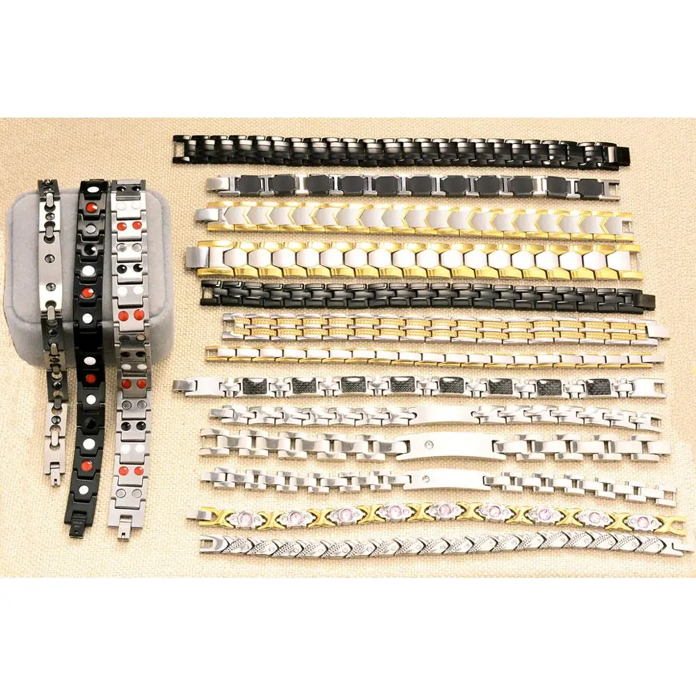Factory Price OEM ODM Stock Wholesale Stainless Steel Bio Magnetic Therapy Bracelet