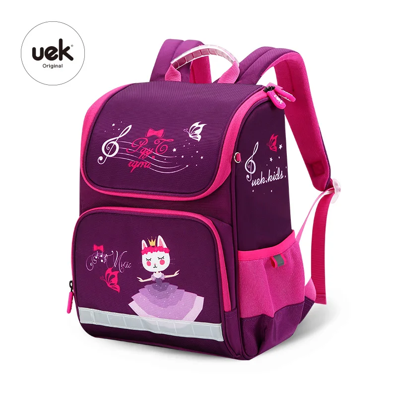 
Uek Kids New Design Backpack Girls Waterproof Lightweight shoulder strap school bag 