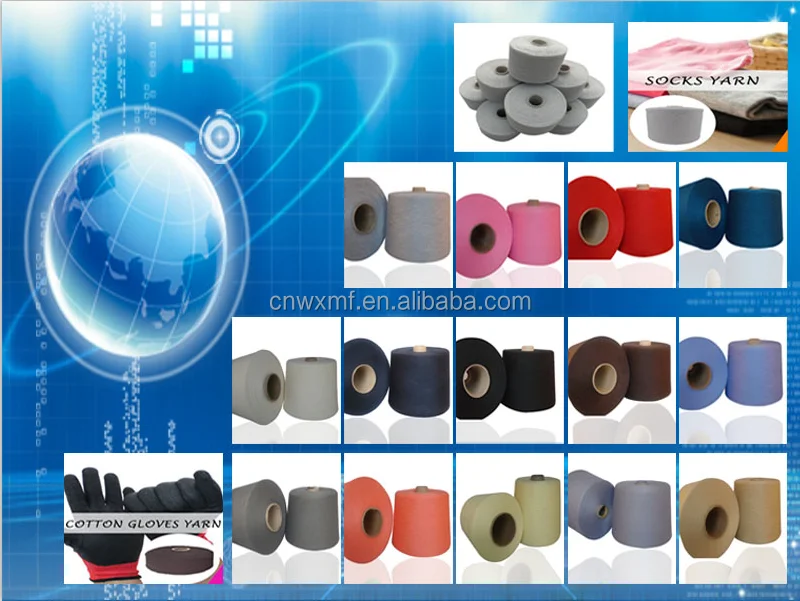 free sample open end cotton yarn, CVC,TC,china high quality sock yarn