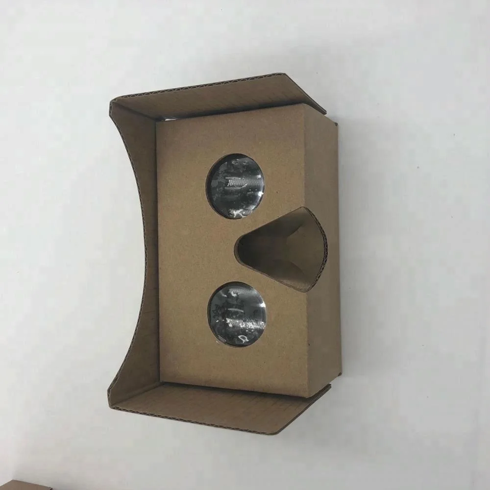 Small MOQ Biconvex lens cardboard vr headset google virtual reality glasses