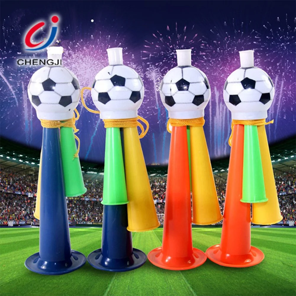 
Hot selling cheering plastic sport fans cheap mini colors football horn 