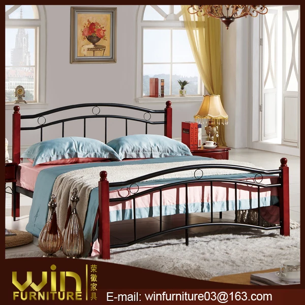 
online shop china of iron metal bed bedroom set furniture for sale 
