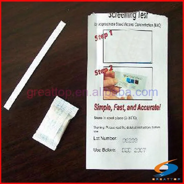 
New cheap one time saliva breathalyzer disposable alcohol tester 