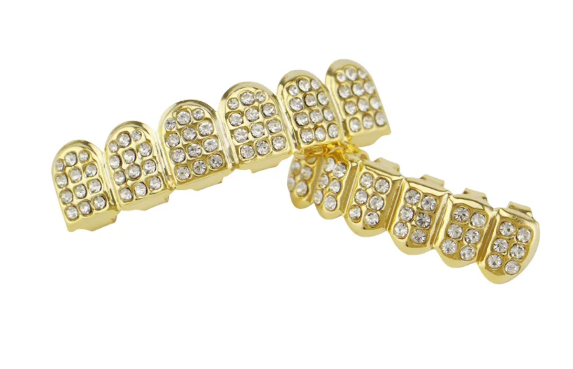 Gold Plating free grillz teeth Hot Hip jewelry Hop Teeth Grillz High Quality Tooth Cap