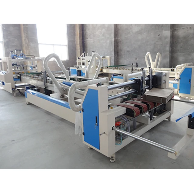 supplier automatic carton box stitcher machinery for carton box / folding gluing stitching machine