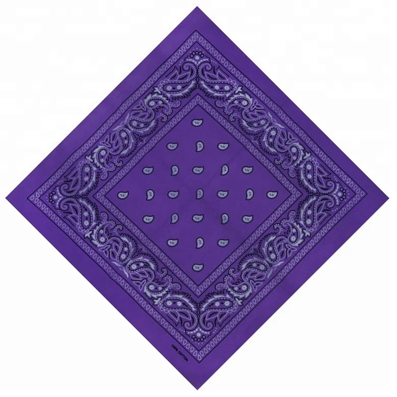 hot sell magic outdoor multifunctional paisley bandana polyester cotton handkerchief