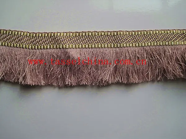Pink Brush Fringe; Carpet Fringe, Sofa Pillow Fringe