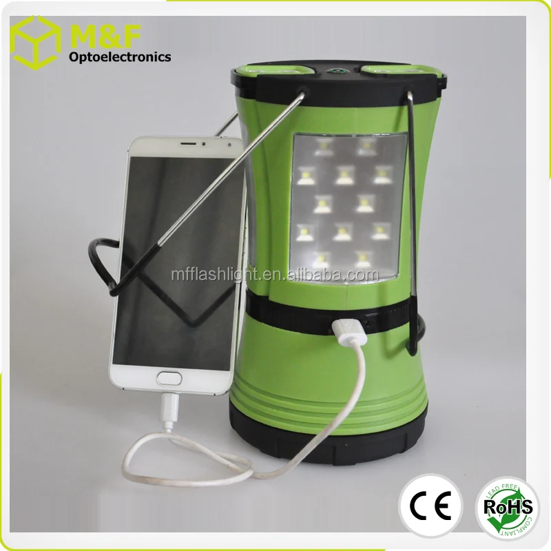 LED Rechargeable Camping Lantern With Detachable Torch For Outdoor