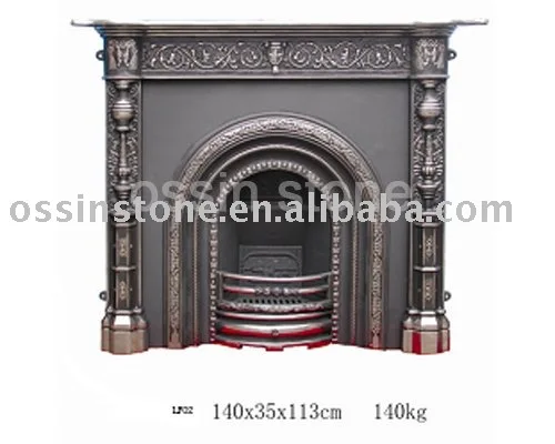 Камины, чугунная вставка